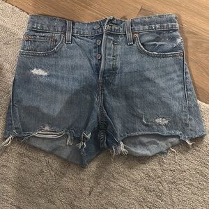 Levi’s Distressed Denim Women Shorts